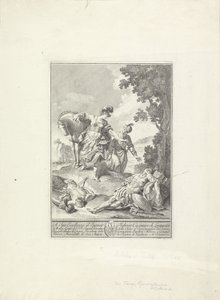 Kohtaus Tasson "La Gerusalemme liberata" tekijältä Giovanni Cattini (attributed to)