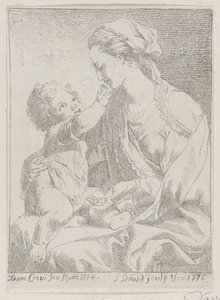 Neitsyt ja lapsi, 1776. tekijältä Giovanni David