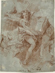 Enkeli kirjan kanssa tekijältä Giovanni Domenico Tiepolo