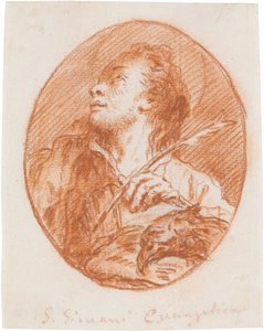 Pyhä Johannes evankelista tekijältä Giovanni Domenico Tiepolo