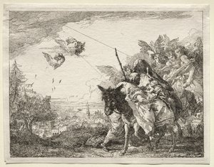 Lento Egyptiin: Joosef pysähtyy katselemaan Kristus-lapsia tekijältä Giovanni Domenico Tiepolo