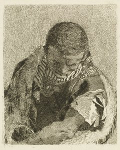 Moorin taipuvan eteenpäin johtaja tekijältä Giovanni Domenico Tiepolo