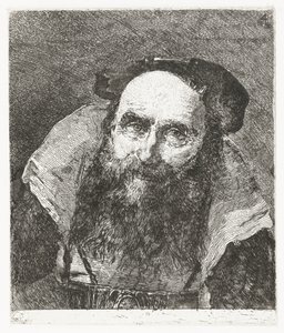 hymyilevä vanha mies Pääkokoelma (sarjan nimi) Raccolta di Teste (sarjan nimi) tekijältä Giovanni Domenico Tiepolo