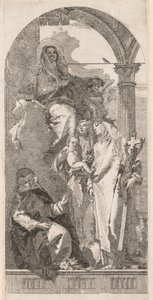 Madonna pyhien Agnesin, Katariinan ja Rosan kanssa tekijältä Giovanni Domenico Tiepolo