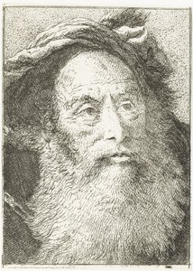 Mies parta Pääkokoelma (sarjan nimi) Raccolta di Teste (sarjan nimi) tekijältä Giovanni Domenico Tiepolo