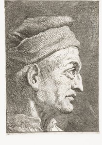 Mies, jolla on pipo tekijältä Giovanni Domenico Tiepolo