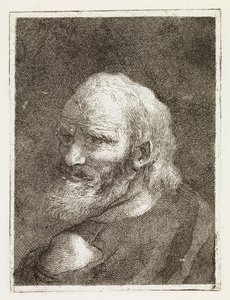 Vanha mies, kuvattu takaapäin tekijältä Giovanni Domenico Tiepolo
