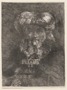Rembrandtin tyylinen vanha mies tekijältä Giovanni Domenico Tiepolo