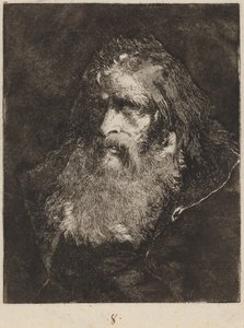 Vanha mies paljain pään tekijältä Giovanni Domenico Tiepolo