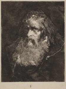 Paljaspäinen vanha mies tekijältä Giovanni Domenico Tiepolo