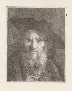 Vanhus hatun kanssa, Raccolta di Teste (Pääkokoelma) tekijältä Giovanni Domenico Tiepolo