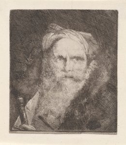 Vanha mies miekalla, Raccolta di Testestä (Pääkokoelma) tekijältä Giovanni Domenico Tiepolo