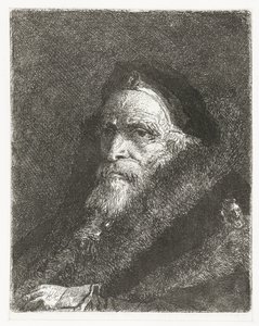 Vanha mies turkissa Pääkokoelma (sarjan nimi) Raccolta di Teste (sarjan nimi) tekijältä Giovanni Domenico Tiepolo