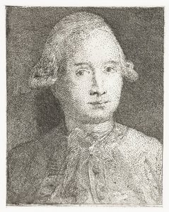 Giovanni Domenico Tiepolon muotokuva Pääkokoelma (sarjan nimi) Raccolta di Teste (sarjan nimi) tekijältä Giovanni Domenico Tiepolo