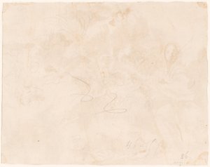 Luonnos Egyptin lennosta [verso] tekijältä Giovanni Domenico Tiepolo