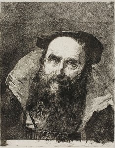 Hymyilevä Vanhus tekijältä Giovanni Domenico Tiepolo