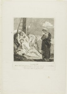 Laskeutuminen, levy kolmetoista Ristin vaiheet -teoksesta. tekijältä Giovanni Domenico Tiepolo