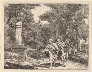 Episodi of the Falling Idol tekijältä Giovanni Domenico Tiepolo