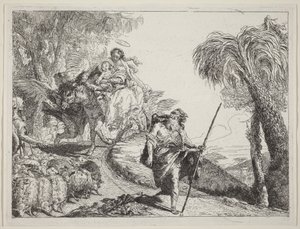 Pako, Joosef etualalla tekijältä Giovanni Domenico Tiepolo