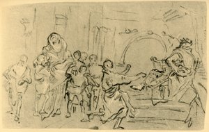 Makkabeusten äiti ennen Antiokhosta, c1759, 1928 tekijältä Giovanni Domenico Tiepolo