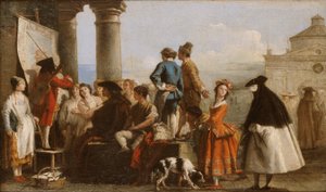 Tarinankertoja tekijältä Giovanni Domenico Tiepolo