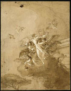 Kristuksen ylösnousemuksen riemuvoitto tekijältä Giovanni Domenico Tiepolo