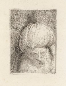 Turkki edestä katsottuna, Raccolta di Testestä (Pääkokoelma) tekijältä Giovanni Domenico Tiepolo
