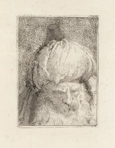 Turkkilainen edestä nähtynä, sarjasta Raccolta di Teste (Päiden kokoelma) tekijältä Giovanni Domenico Tiepolo