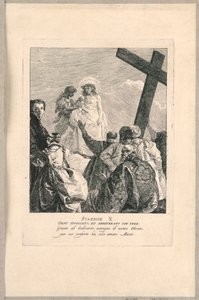 Ristintie - asema X, Jeesus ryöstetty tekijältä Giovanni Domenico Tiepolo