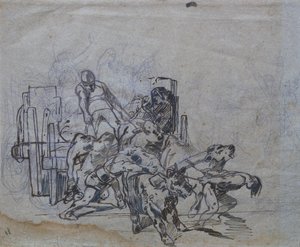 Kärry neljällä härällä tekijältä Giovanni Fattori