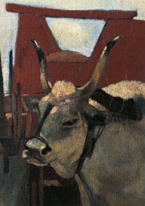 Italia, Firenze, Maremma Toscana, noin 1894, yksityiskohta tekijältä Giovanni Fattori
