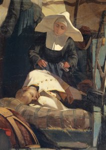 Italia, Firenze, Italian kenttä Magentan taistelun jälkeen, yksityiskohta tekijältä Giovanni Fattori