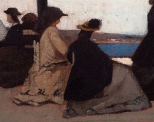 La Rotonda de Palmieri (La Rotonda di Palmieri) Giovanni Fattorin (1825-1908) yksityiskohtamaalaus tekijältä Giovanni Fattori