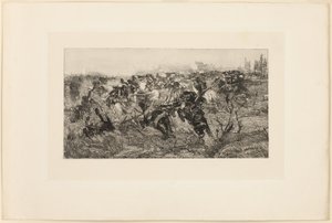 Ratsuväen panos tekijältä Giovanni Fattori