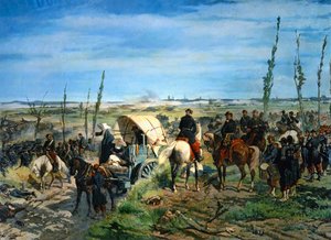 Italian leiri Magentan taistelun jälkeen (maalaus kankaalle) tekijältä Giovanni Fattori