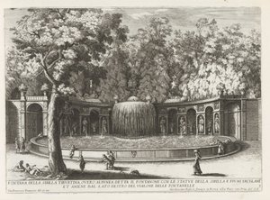 Ovato Fountain de tuinen van de Villa d