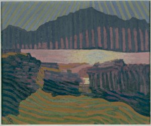 Näkymä Capolagolle, c. 1907. tekijältä Giovanni Giacometti
