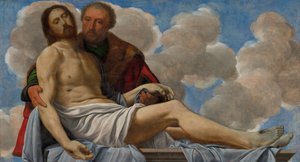 Kristus Joosef Arimatialaisen kanssa tekijältä Giovanni Girolamo Savoldo