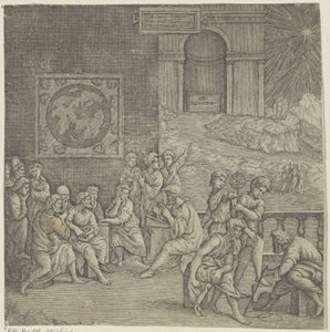 Filosofin koulu tekijältä Giovanni Jacopo Caraglio (attributed to)