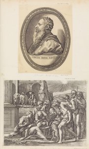 Paimenten palvonta. tekijältä Giovanni Jacopo Caraglio