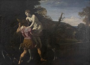 Roger vapauttaa Angelican, noin 1616 (öljy kankaalle). tekijältä Giovanni Lanfranco