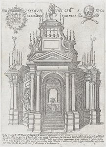 Katafalkki herttua Alessandro Farneselle, 1593