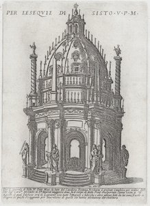 Katafalkki paavi Sixtus V:lle, 1591.