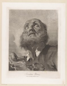 Apostoli Pietari Pyhä Pietari (otsikko esineessä) Apostolit (sarjan nimi) tekijältä Giovanni Marco Pitteri