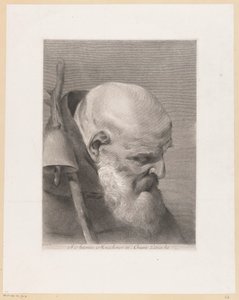 Heilige Antonius de Grote Pyhä Antonius, Grienten munkkien patriarkka (otsikko esineessä)