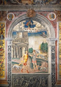 Fresko Giovanni Maria Falconetto (1468-1535), Hall of Zodiac, Palazzo D