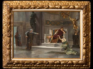Konstantinus ja orja (öljy kankaalle) tekijältä Giovanni Muzzioli