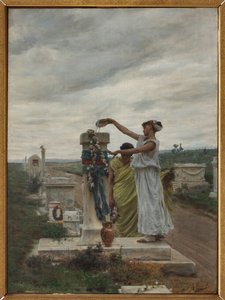 Honor to the Heroes (riitti muinaisessa Kreikassa) (öljy kankaalle)