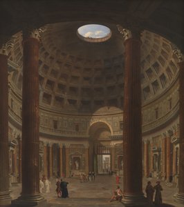 Pantheonin sisätilat, Rooma tekijältä Giovanni Paolo Pannini