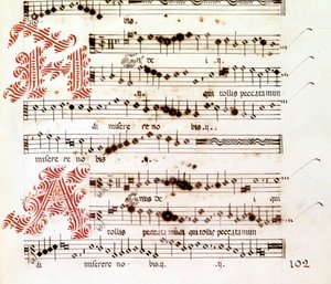 Giovanni Pierluigi da Palestrinan (1525 - 1594), italialaisen säveltäjän "Mantovan maagit" Agnus Dei. tekijältä Giovanni Pierluigi da (after) Palestrina